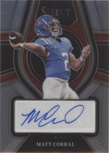 2022 Panini Select Draft Picks Matt Corral #RS-MCO