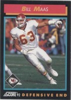 1992 Score Bill Maas #431