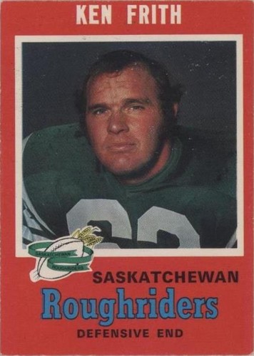 1971 O-Pee-Chee Canadian Football League Ken Frith #98
