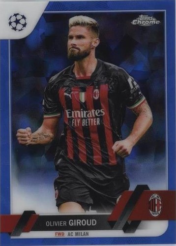 2022-23 Topps Chrome Sapphire Edition UEFA Club Competitions Olivier Giroud #79