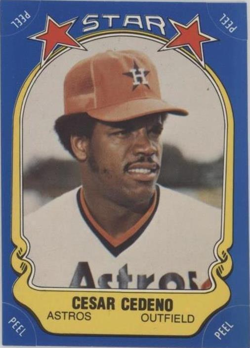 1981 Fleer Star Stickers - Cesar Cedeno #35