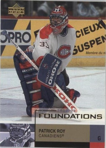2002-03 Upper Deck Foundations - Patrick Roy #54