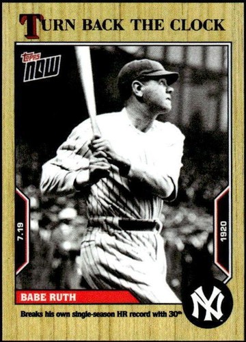 2022 Topps Now Turn Back the Clock - Babe Ruth #111