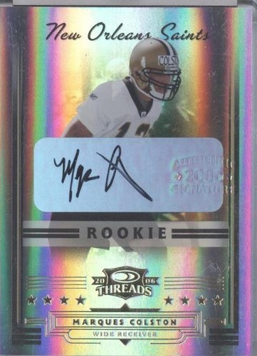 2006 Donruss Threads Marques Colston #279