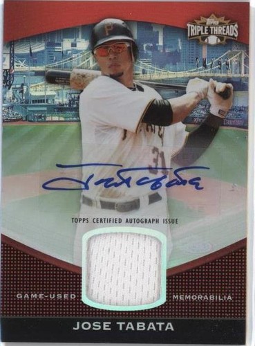 2011 Topps Triple Threads - Jose Tabata #TTUAR-58