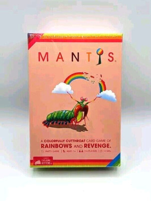 Mantis Card Game Exploding Kittens Party Game Cutthroat Rainbows Revenge Age 7+