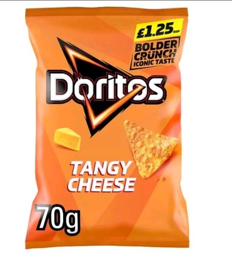 Doritos TANGY CHEESE Tortila Crisps 10 x 70g PMP Bags