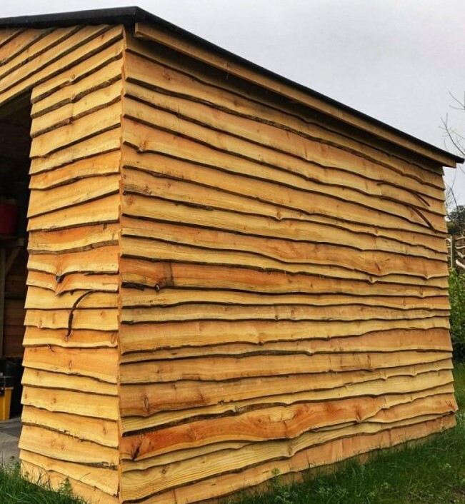 Straight & Waney Edge Cladding. For sheds, Fence Posts.Fence Rails