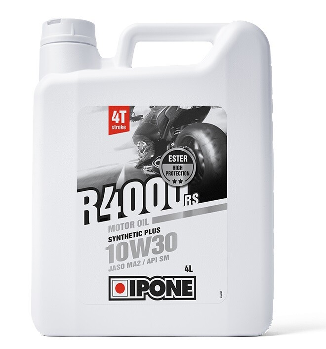 Huile Moto Ipone R4000 Rs 10 W 30 En 4 Litres