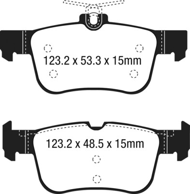EBC Ultimax Rear Brake Pads for Ford S-Max Mk2 2.0 TD (120 BHP) (2015 on)