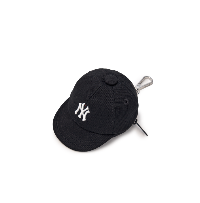 ★MLB Korea★ Gofcore Lettering Camp Cap NY Black 3ACPB015N- MLB KOREA Basic Ball Cap Pouch Keyring Los Angeles Dodgers