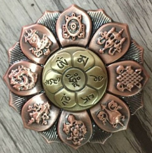Buddha Eye Lotus All Metal Fidget Spinner Boys Girls Adults Kids ADHD Anxiety 