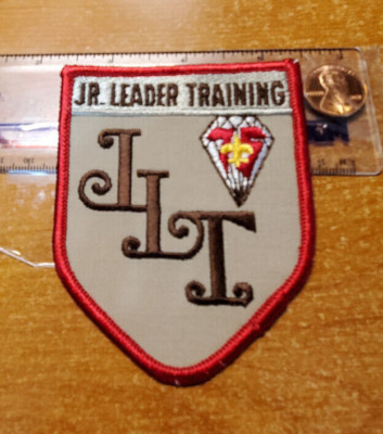 BSA JR. LEADER TRAINING J.L.T. 75TH Aniv. Patch BOY SCOUTS OF AMERICA {moww}