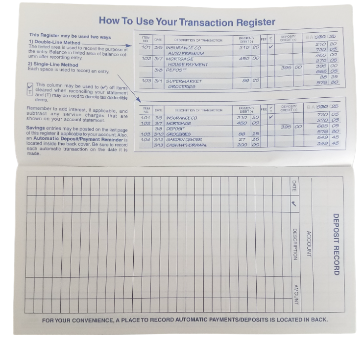 5 Checkbook Transaction Registers 2023 2024 2025 Calendar Check Book Register