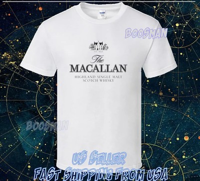 New Shirt Macallan Highland Single Malt Scotch Logo Tshirt Usa Funny Tee S-5Xl