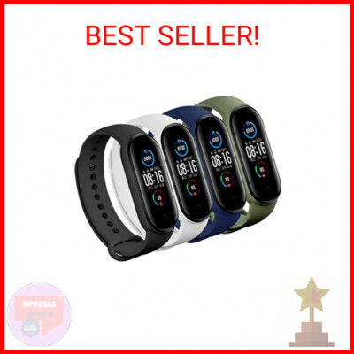 (4/5/8 PACK) Xiaomi Mi 5 & Mi 6 Strap/Amazfit Band 5 Replacement Bands for Mi Ba