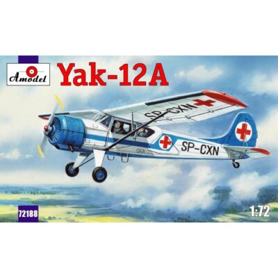 Amodel 72188 Scale model airplane kit 1:72 Yak-12A Soviet multirole aircraft