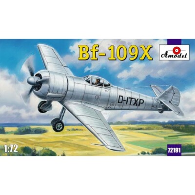 Amodel 72191 Scale model airplane kit 1:72 Bf-109X German experimental aircraft