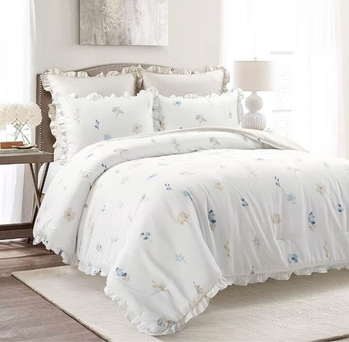 Lush Decor Livia Flora Silver-Infused Antimicrobial Reversib