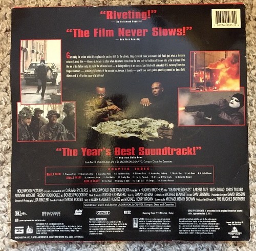 DEAD PRESIDENTS 2-Laserdisc LD WIDESCREEN FORMAT VERY GOOD CONDITION GREAT FILM