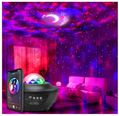 Silkwish LED Starry Sky Projector, 15 Colours Planet Galaxy