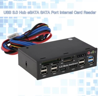 5.25'' USB 3.0 e-SATA All-in-1 PC Multi Card Reader Front Panel Card Reader Z1B0