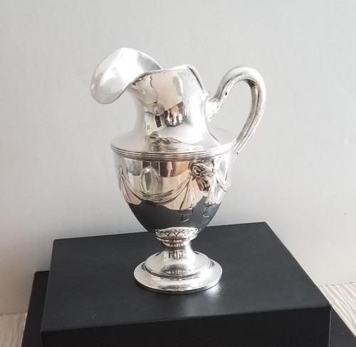 GERMAN SILVER TEA & COFFEE SERVICE WITH RAMS HEADS & SWAG DECORATION