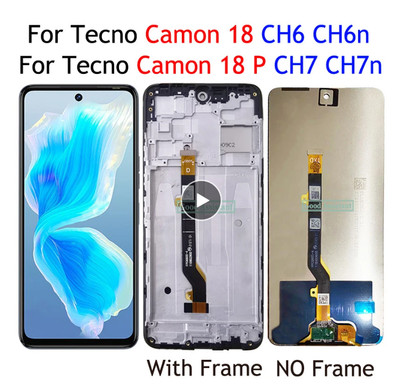 For Tecno Camon 18 CH6 CH6n LCD Display Touch Screen Digitizer Assembly
