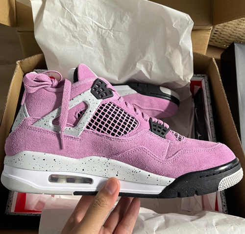 Pre-owned Jordan Nike Air  4 Retro "orchid"  Ⅳ Aj4 Women's Aq9129-501 In Multicolor