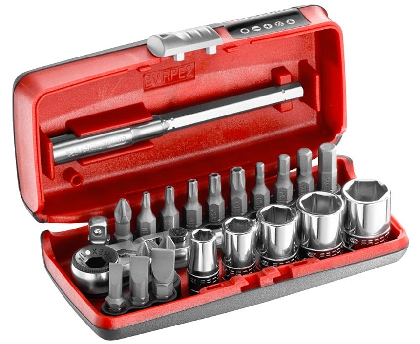 TOOLS R1PICO 1/4 DRIVE SOCKET SET WITH FLEXI HEAD RATCHET SOCKETS