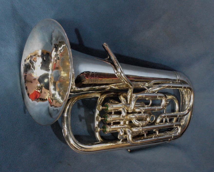 Restored Silver Boosey & Hawkes Imperial Besson 4 Valve (3 + 1) Bb  Euphonium.