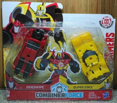 Hasbro Transformers Combiner Force Sideswipe & Bumblebee Action Figure in stock