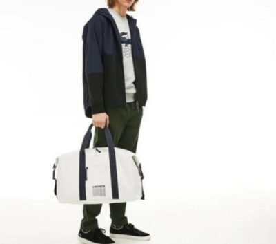 Lacoste PVC L.12.12 Concept Weekend Bag NH2858CF 910 Peacoat White