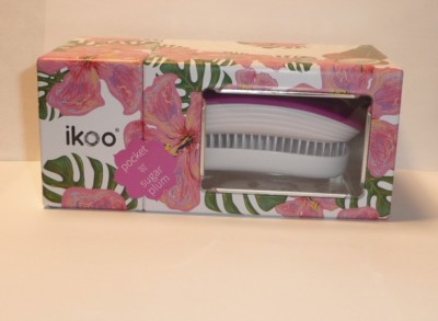 Ikoo brush  paradise collection pocket  white  sugar plum