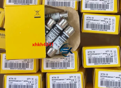 10Pcs Bussmann KTK-10 10 Amp Limit Electronic Quick Replenishment Fuse 600V