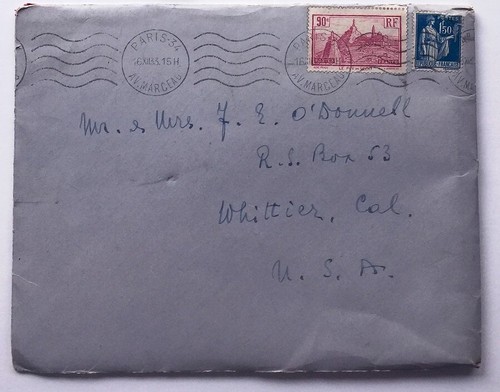 Ignacy Jan Paderewski Hand Signed Christmas Card 1933 With Orig Envelope