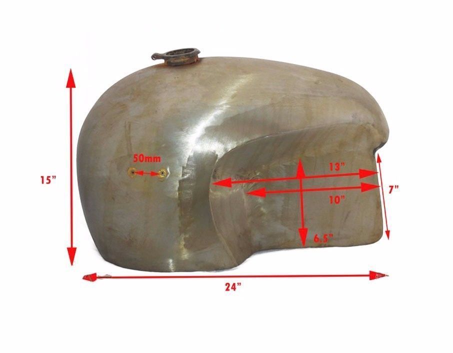 Petrol Fuel Tank 10-12 Gallon Aluminum Alloy Fits BMW Hoske Heinrich 