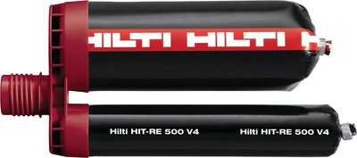 HILTI HIT-RE 500 V4 EPOXY ANCHOR Epoxy adh RE 500-V4 2X500ml INJECTABLE EPOXY