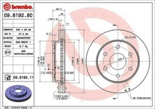 Disc Brake Rotor-Premium UV Coated OE Equivalent Rotor Front Brembo 09.