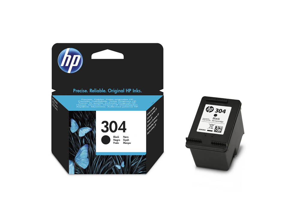 Original Tintenpatrone HP 304 black Deskjet INK Advantage 2678