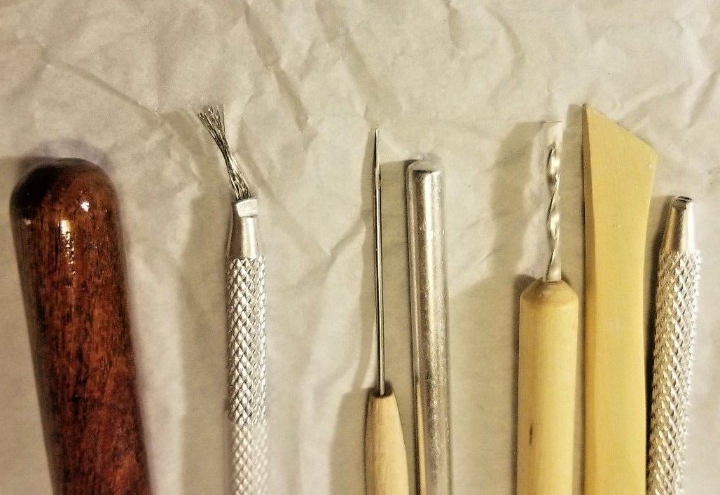 Lot of Clay Pottery Ceramics Sculpting Tools Small pre owned