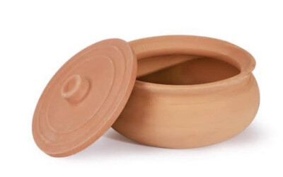 Traditional Clay Cooking Pot With Lid Biryani Chickens Curry Casserole Dish. 9 
