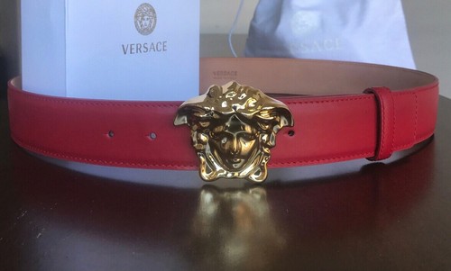 New Authentic Red Versace Belt 105 cm fits 34-38 waist