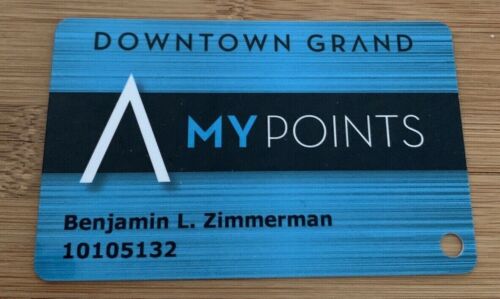 DOWNTOWN GRAND My Points Hotel & Casino Players Slot Card Las Vegas
