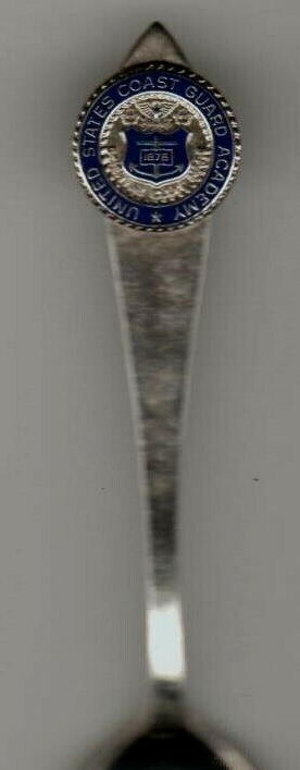 United States Coast Guard Academy USCGA 1876 Anchor Souvenir Spoon New London CT
