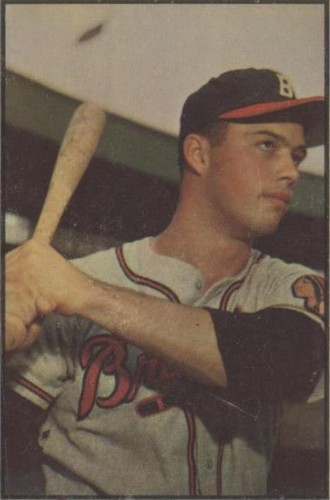 1953 Bowman Color - Eddie Mathews #97