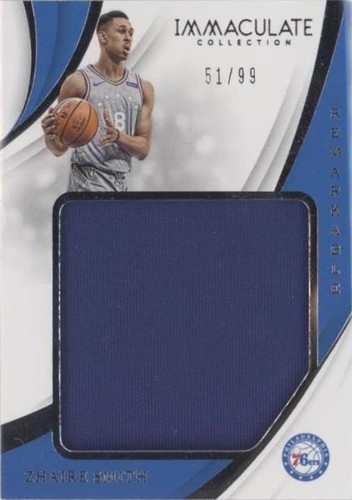 2018-19 Panini Immaculate Collection - Zhaire Smith #RJ-ZSM