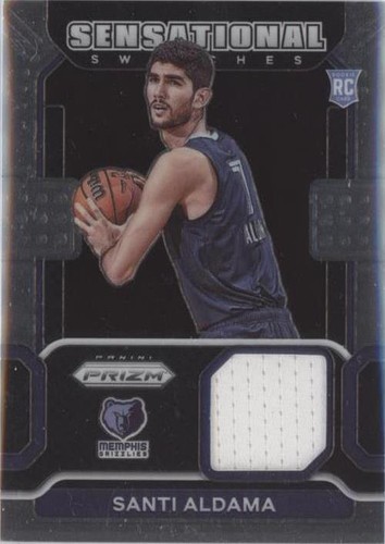 2021-22 Panini Prizm Santi Aldama Gold Wave RC Rookie /10 | eBay