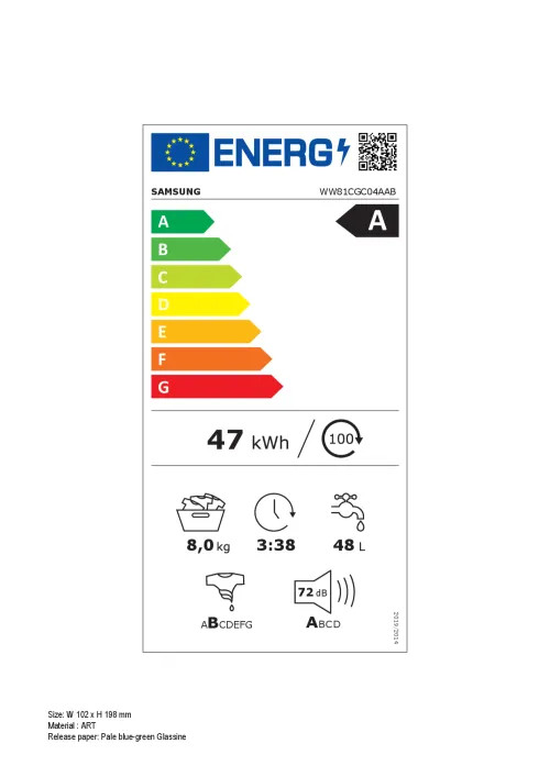 EEK:A Energieeffizienzklasse A von A bis G