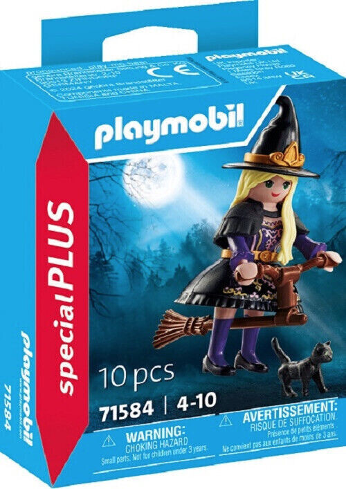 PlaymobilÂ® 7158 SpÃ©Cial+ SorciÃ¨Re Volante Avec Chat Neuf/ Flying Witch Bnib